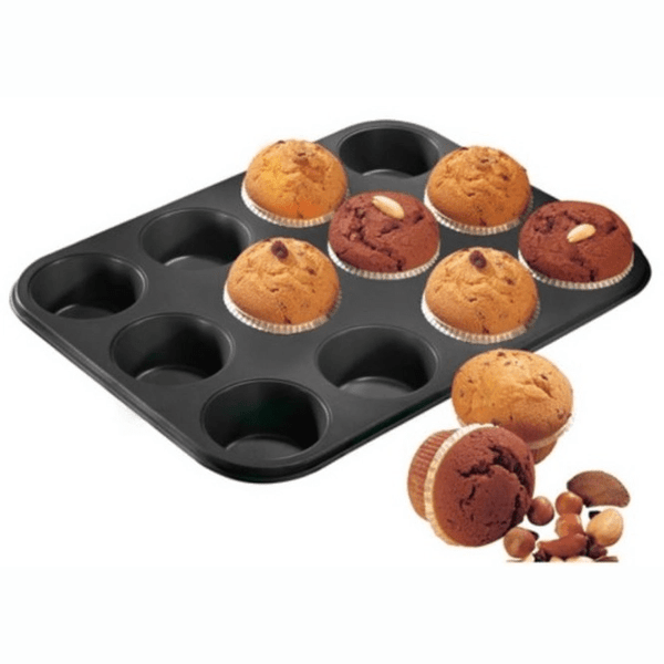 Zenker Muffinbakvorm 12 Black Metallic