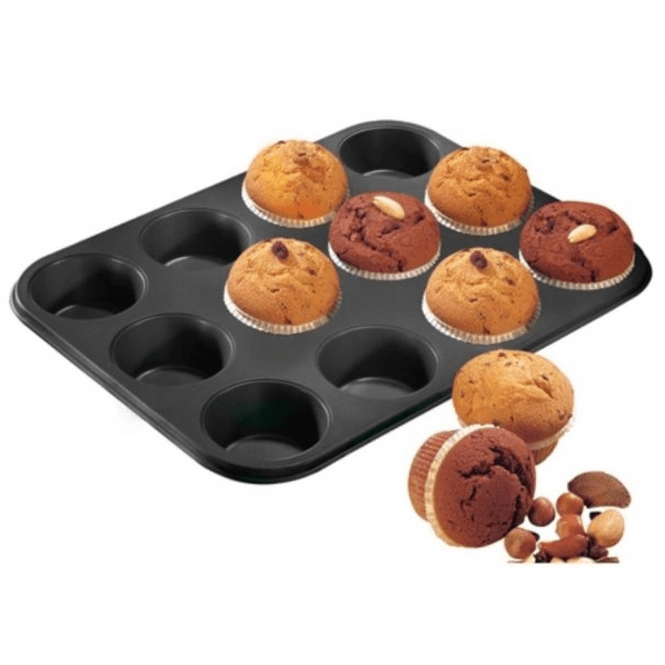 Zenker Muffinbakvorm 12 Black Metallic