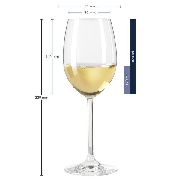 Witte wijnglas 370ml Daily - set/6