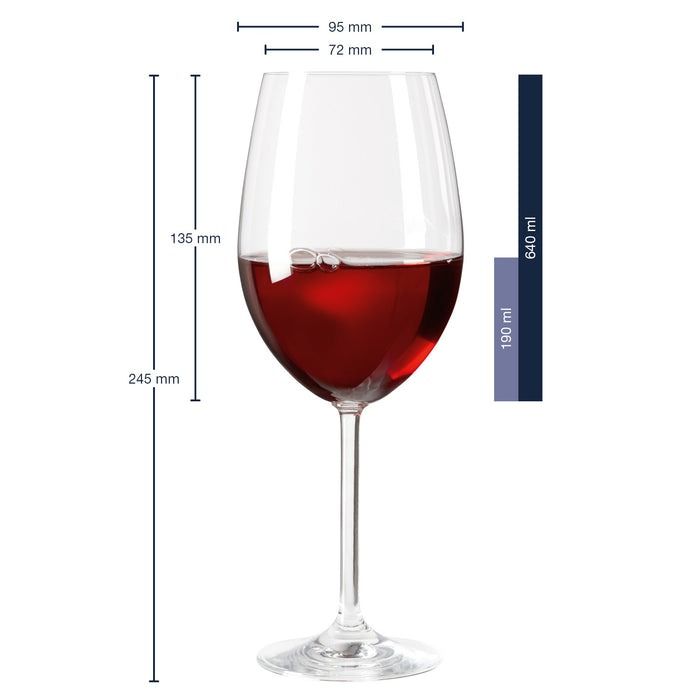 Bordeauxglas 640ml Daily - set/6