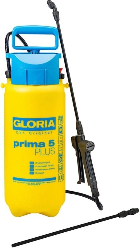 Gloria drukspuit Prima 5 liter Plus Zuurbestendig