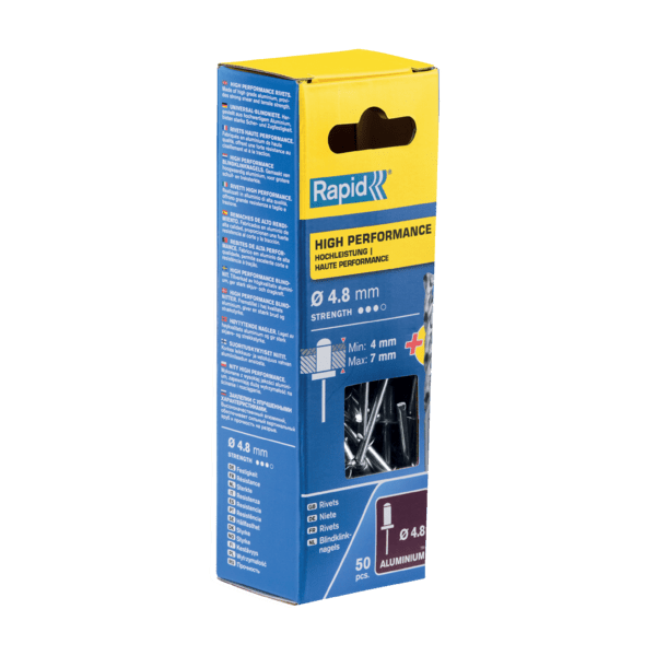 Rapid rivet ø 48x10mm alu met drill (50)