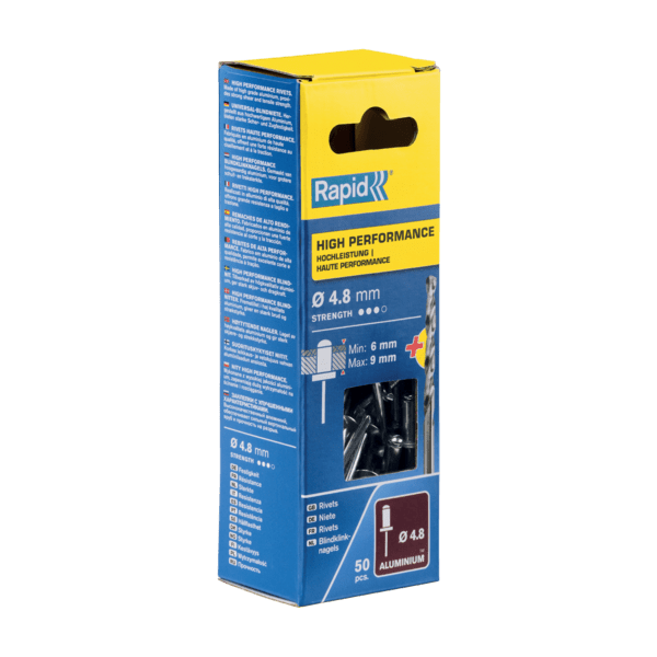 Rapid rivet ø 48x12mm alu met drill (50)