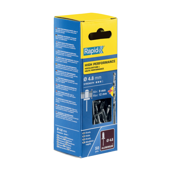 Rapid rivet ø 48x16mm alu met drill (50)