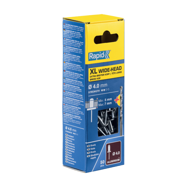 Blindklinknagels xl ø4x10mm met boor (50)