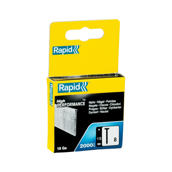 Rapid nagels 8/15mm galv. hangbox 2m