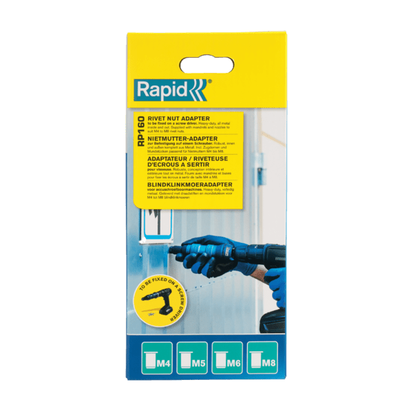 Rapid blindklinkmoeradapter rp160, box