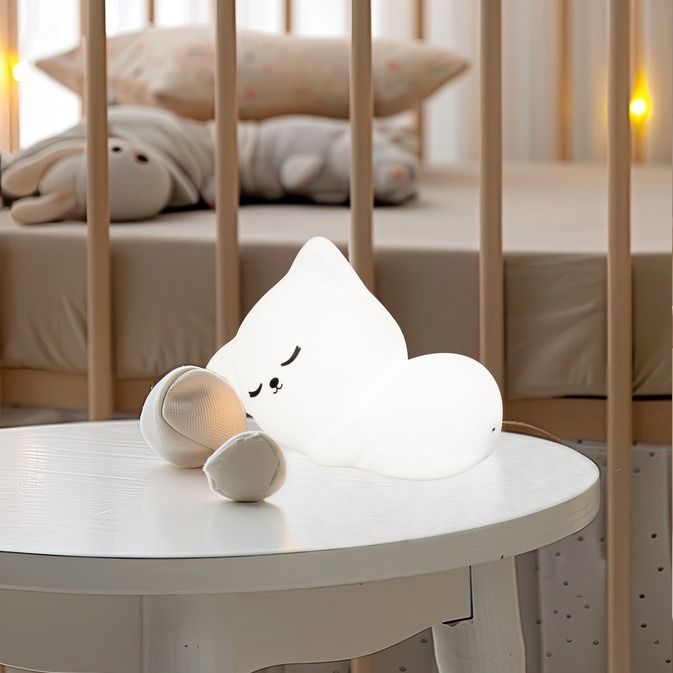 table light, night light, Mia | 1x LED 0,3 W  + 0,1W RGB Incl. | white