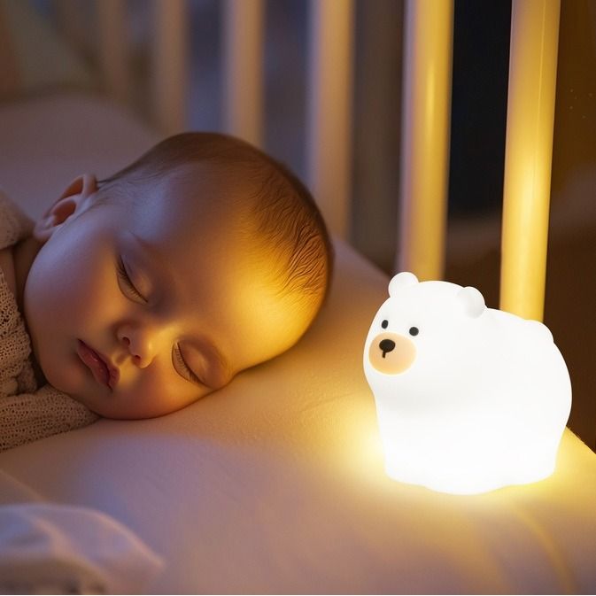 table light, night light, Knut | 1x LED 0,4 W  + 0,3W RGB Incl. | white