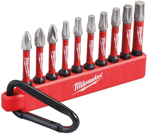Schroefbit set shockwave karabijnhaak pz2, tx15, tx30, tx40, 2x ph2, 2x tx20, 2x tx25, in display