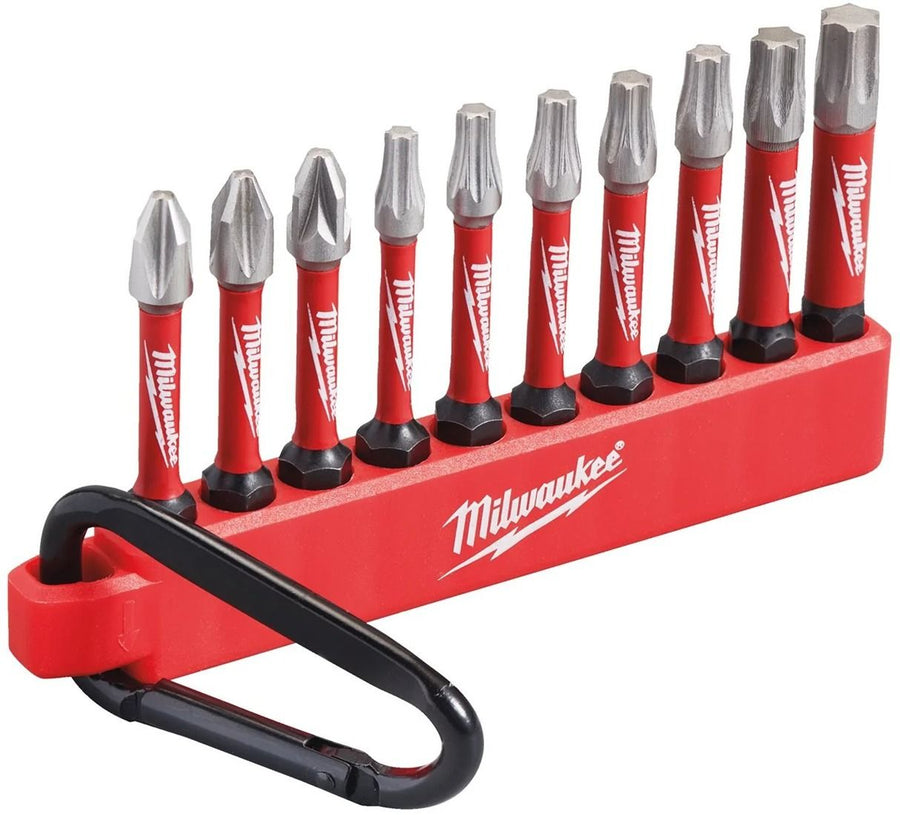 Schroefbit set shockwave karabijnhaak pz2, tx15, tx30, tx40, 2x ph2, 2x tx20, 2x tx25, in display
