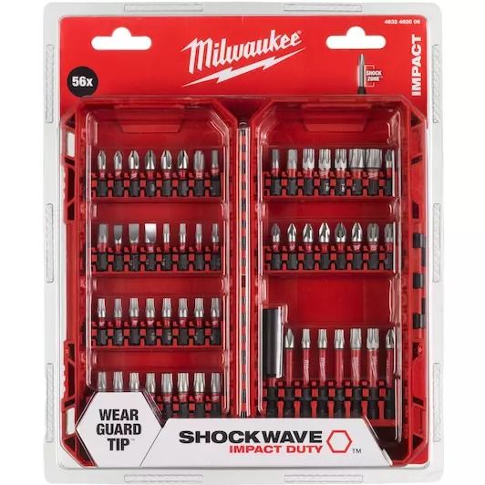 Shockwave bit set packout ready box (48x 25mm & 7x 50mm & 60mm bithouder)
