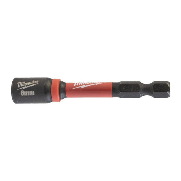 Magnetische shockwave moeraanzetter dop hex6 x 65 mm
