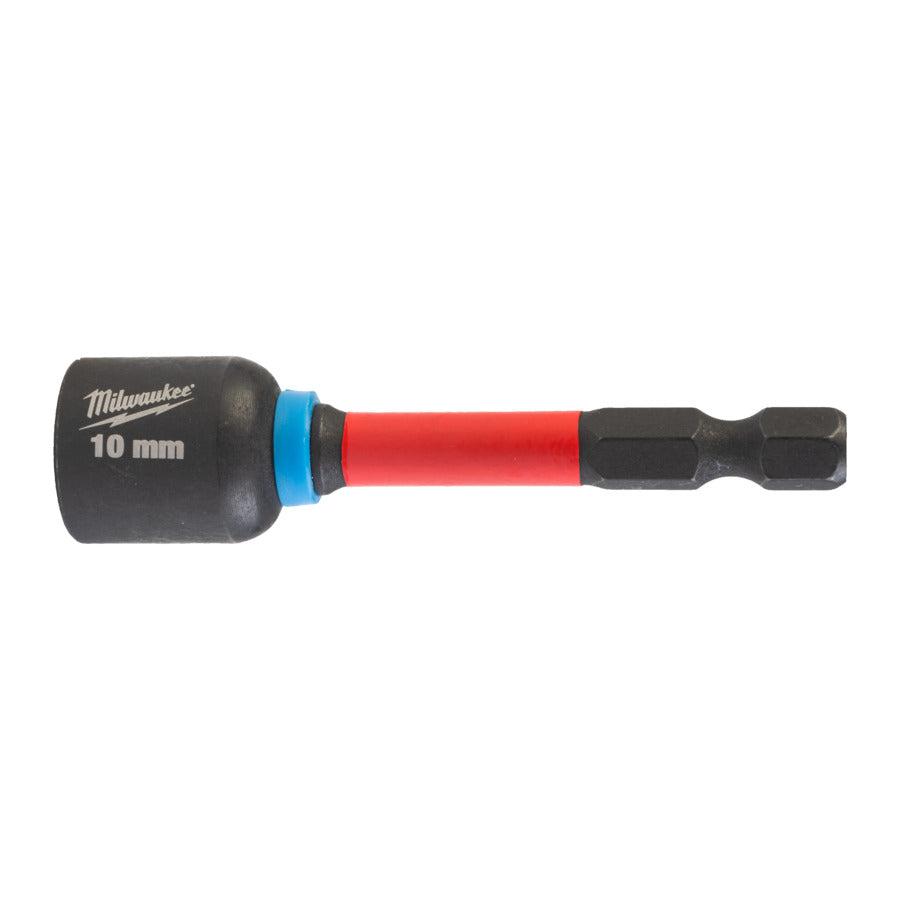 Magnetische shockwave moeraanzetter dop hex10 x 65 mm