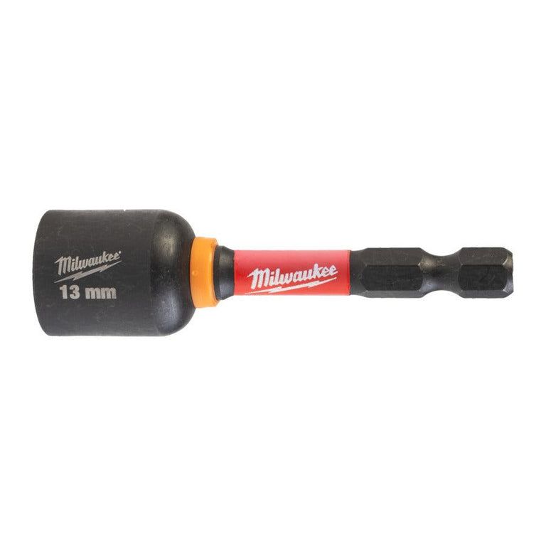 Magnetische shockwave moeraanzetter dop hex13 x 65 mm