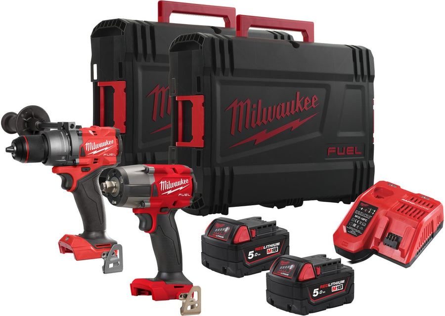 M18 fuel power pack (m18fpd3, m18fmtiw2f12, 2 x m18b5, m12-18fc, bag)