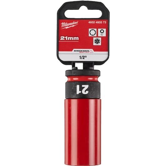 Shockwave 1/2 slagmoerdop met sleeve hex 21 mm