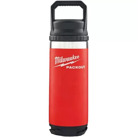 Packout™ 532 ml fles met deksel rood (afname per 8 stuks)