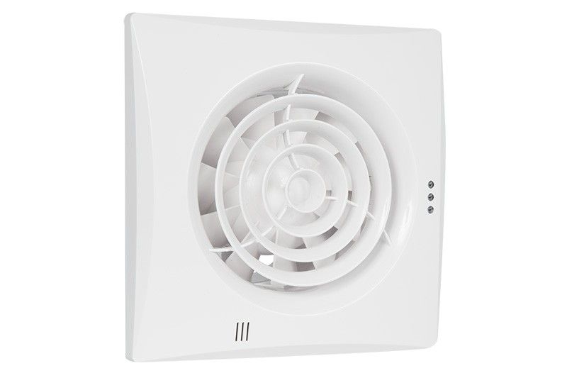 Badkamer-/ toiletventilator Silencio 100 TH wit