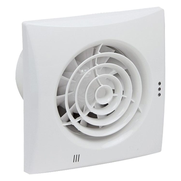 Badkamer-/ toiletventilator Silencio 125 wit