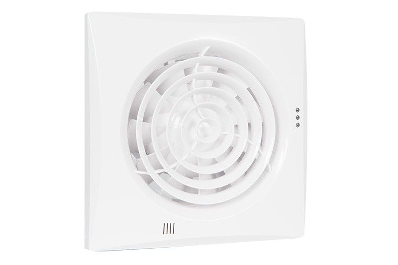 Badkamer-/ toiletventilator Silencio 125 T wit