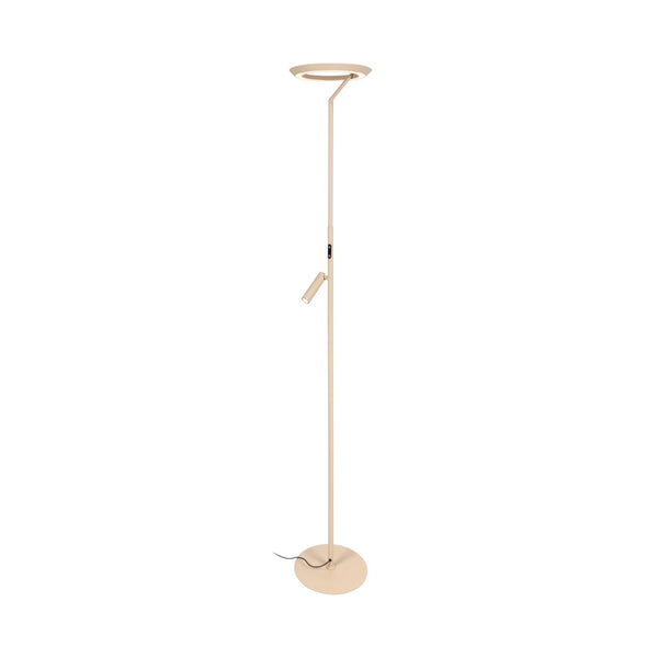 Lucide CELESTE dimbare LED-vloerlamp Ø 28 cm, taupe