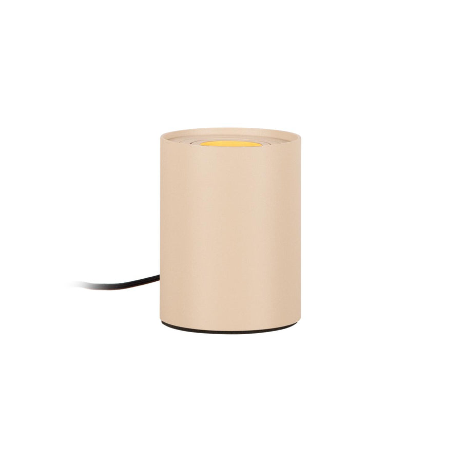 Lucide TUBE dimbare LED-tafellamp met 3 dimstanden, Ø 9,6 cm, 5 W, taupe