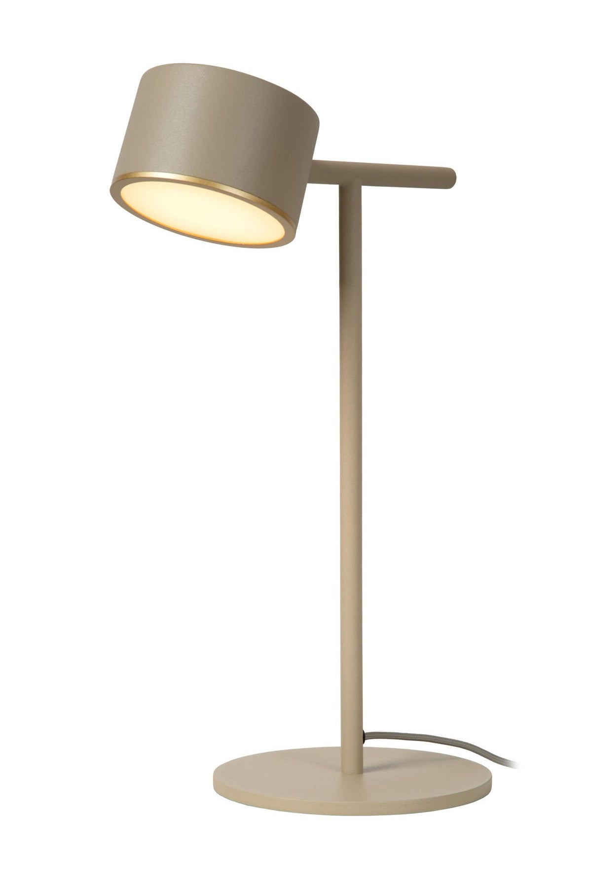 Lucide GIAN dimbare LED-tafellamp 9 W, taupe