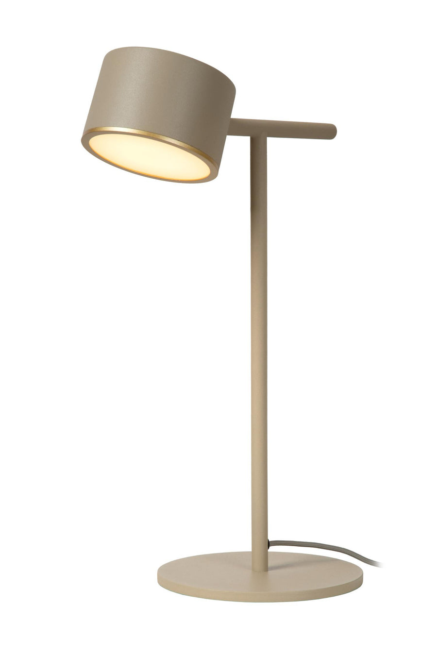 Lucide GIAN dimbare LED-tafellamp 9 W, taupe