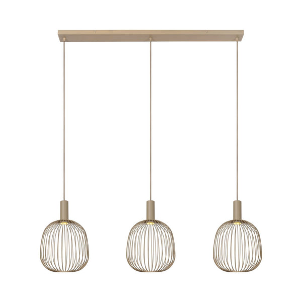 Lucide ESTEREL hanglamp 3 × GU10, taupe