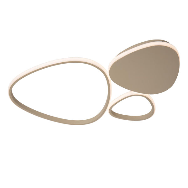 Lucide SAMLING dimbare LED-plafondlamp 30 W, 2700–4000 K, taupe