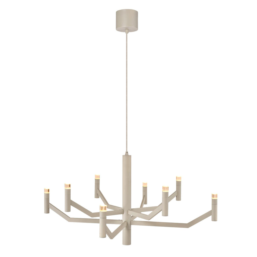 Lucide WELLINGTON dimbare LED-hanglamp Ø 80 cm, taupe