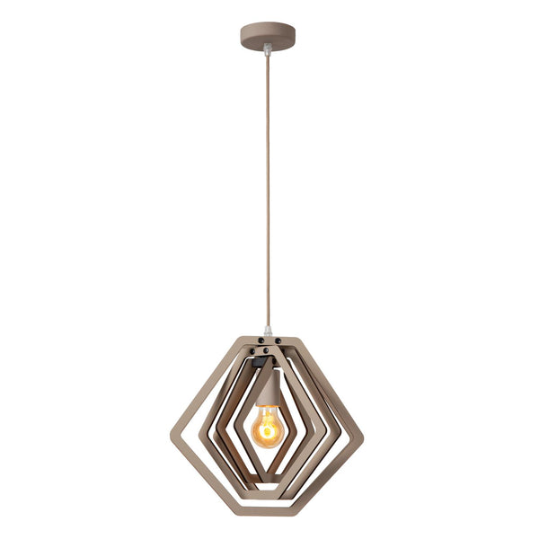 Lucide MAURO hanglamp E27, taupe