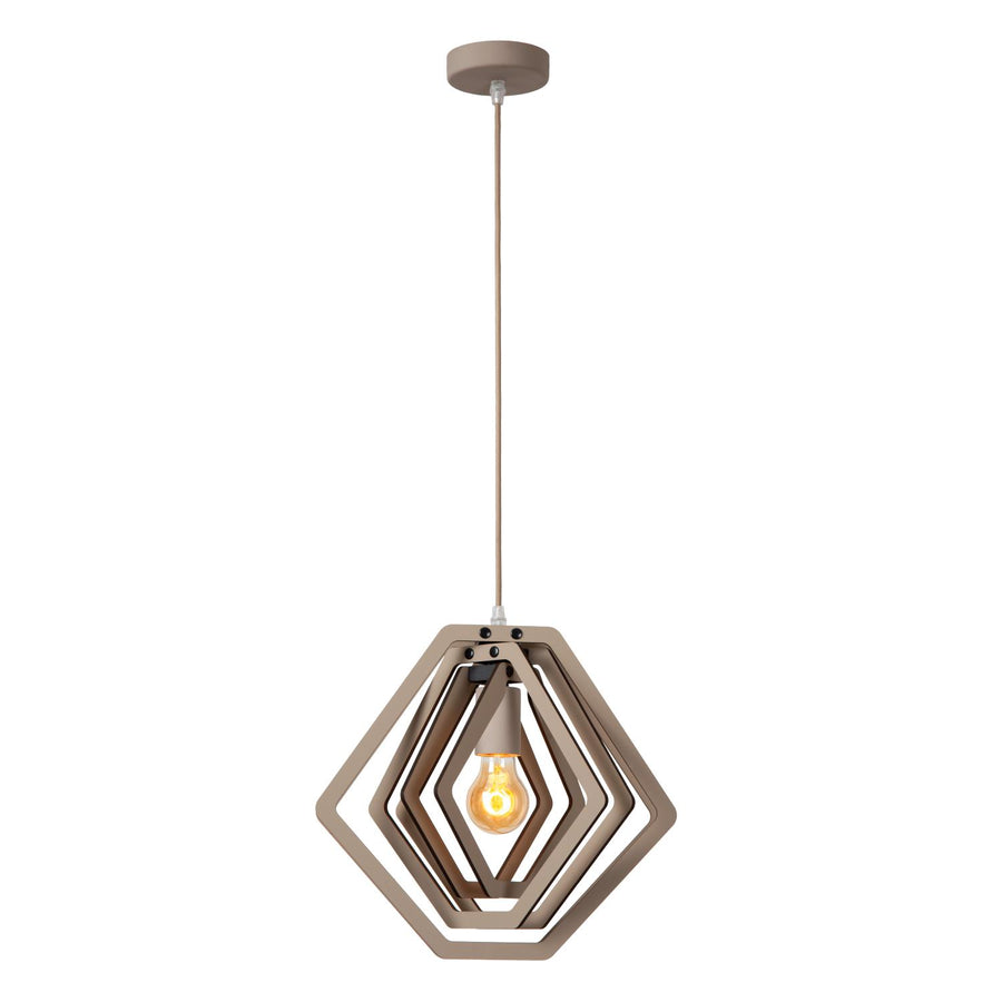 Lucide MAURO hanglamp E27, taupe