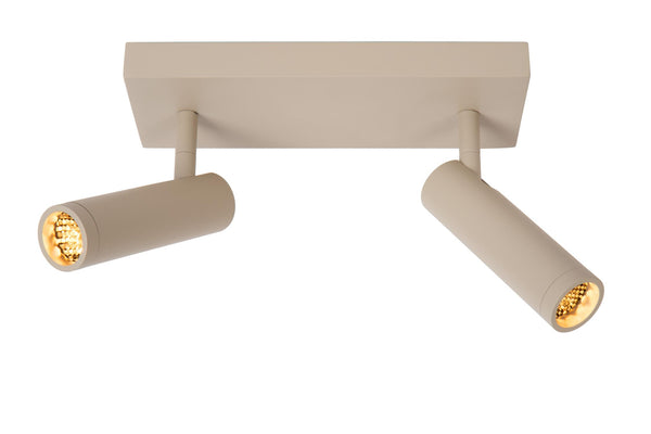 Lucide GRADO plafondspot 2 × GU10, taupe