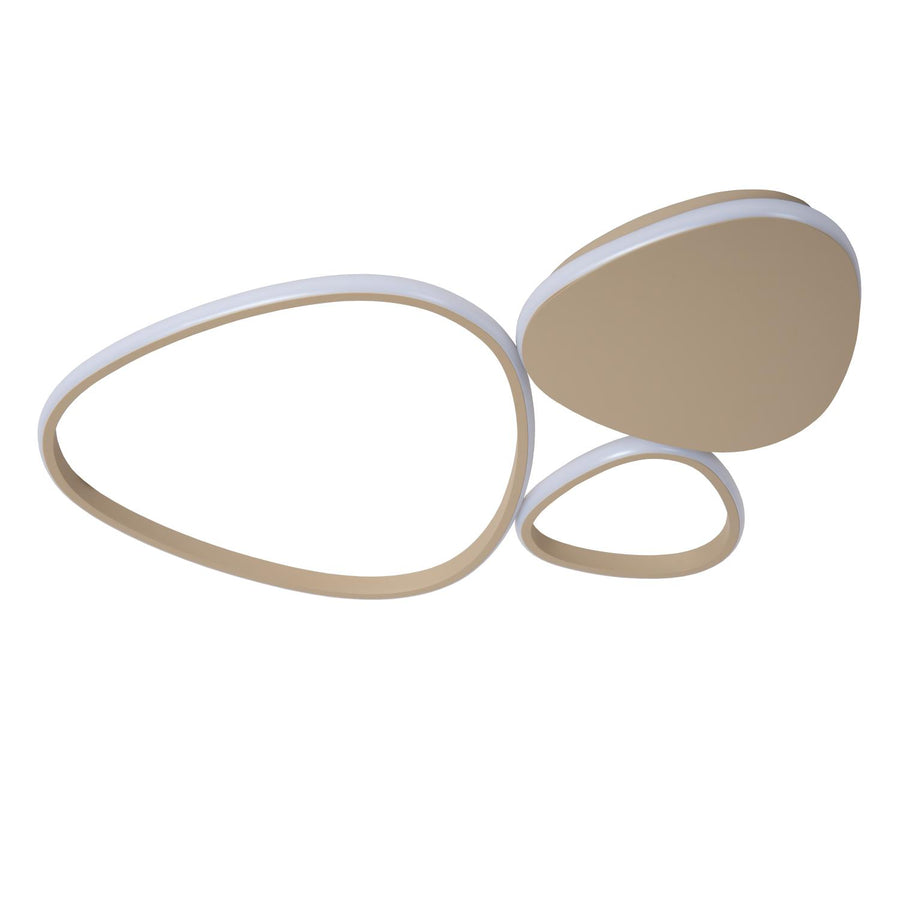 Lucide SAMLING dimbare LED-plafondlamp 30 W, 2700–4000 K, taupe