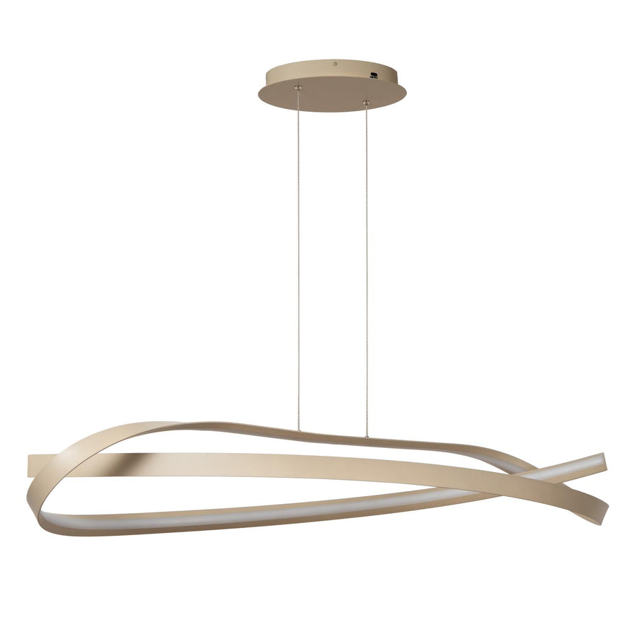Lucide MENUET dimbare LED-hanglamp 46 W, 2200–3000 K, taupe