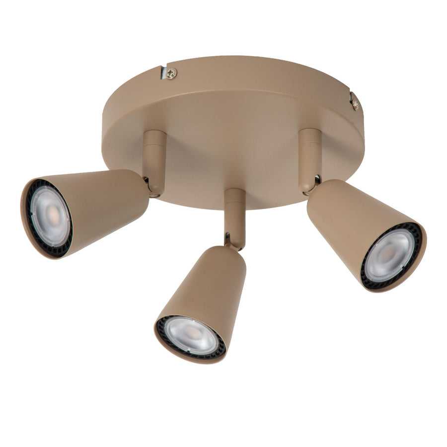 Lucide TIANA plafondspot 3 × GU10, taupe