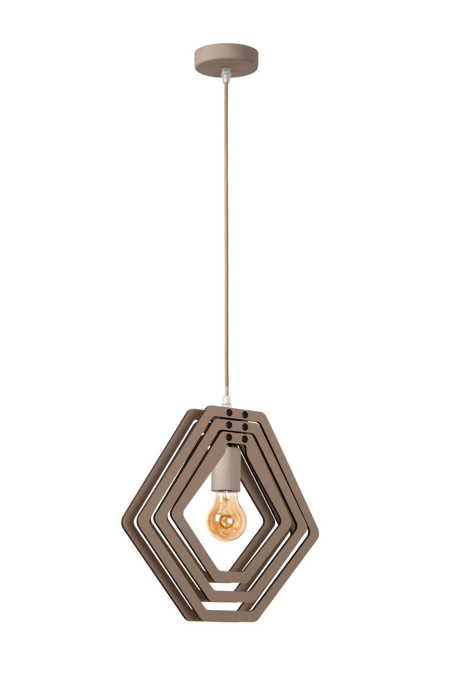 Lucide MAURO hanglamp E27, taupe