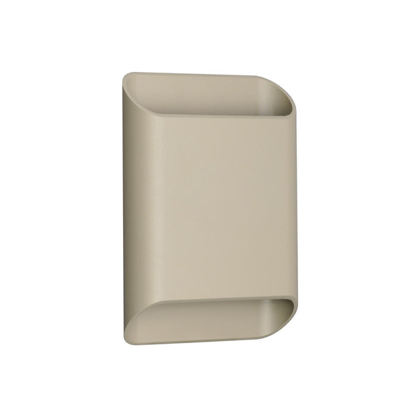 Lucide ATILA II dimbare LED-wandlamp voor de badkamer 2 × 5 W, 2200–3000 K, IP54, taupe