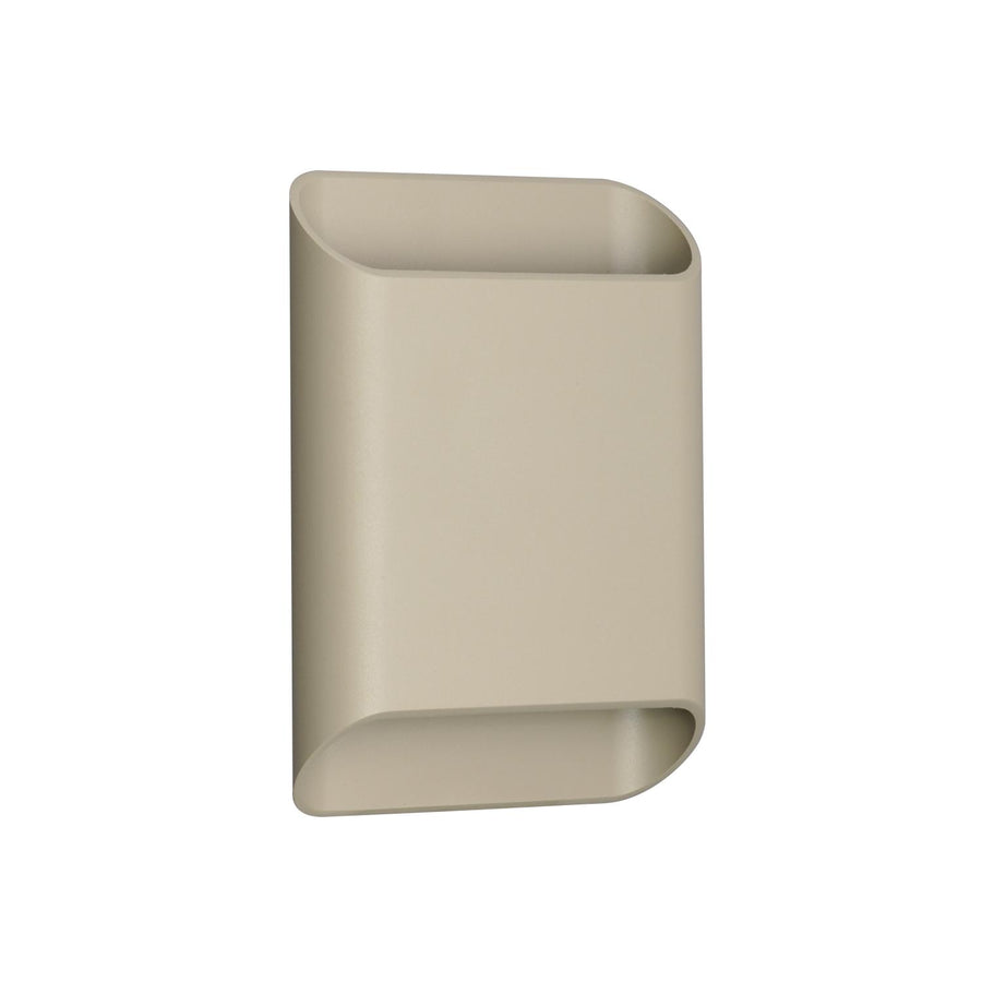 Lucide ATILA II dimbare LED-wandlamp voor de badkamer 2 × 5 W, 2200–3000 K, IP54, taupe