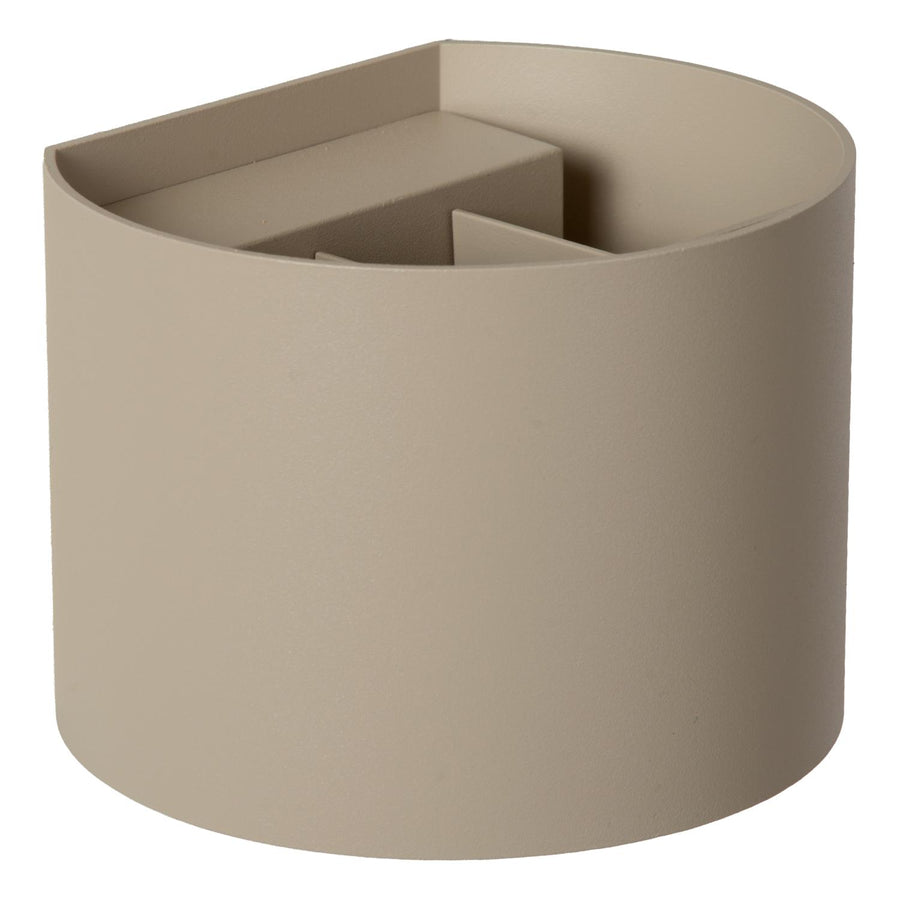 Lucide ARMIN dimbare LED-wandspot voor de badkamer 2 × 3,5 W, 2200–3000 K, IP65, taupe