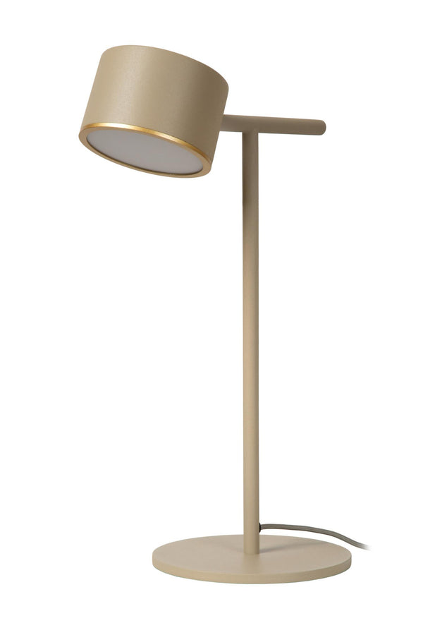 Lucide GIAN dimbare LED-tafellamp 9 W, taupe