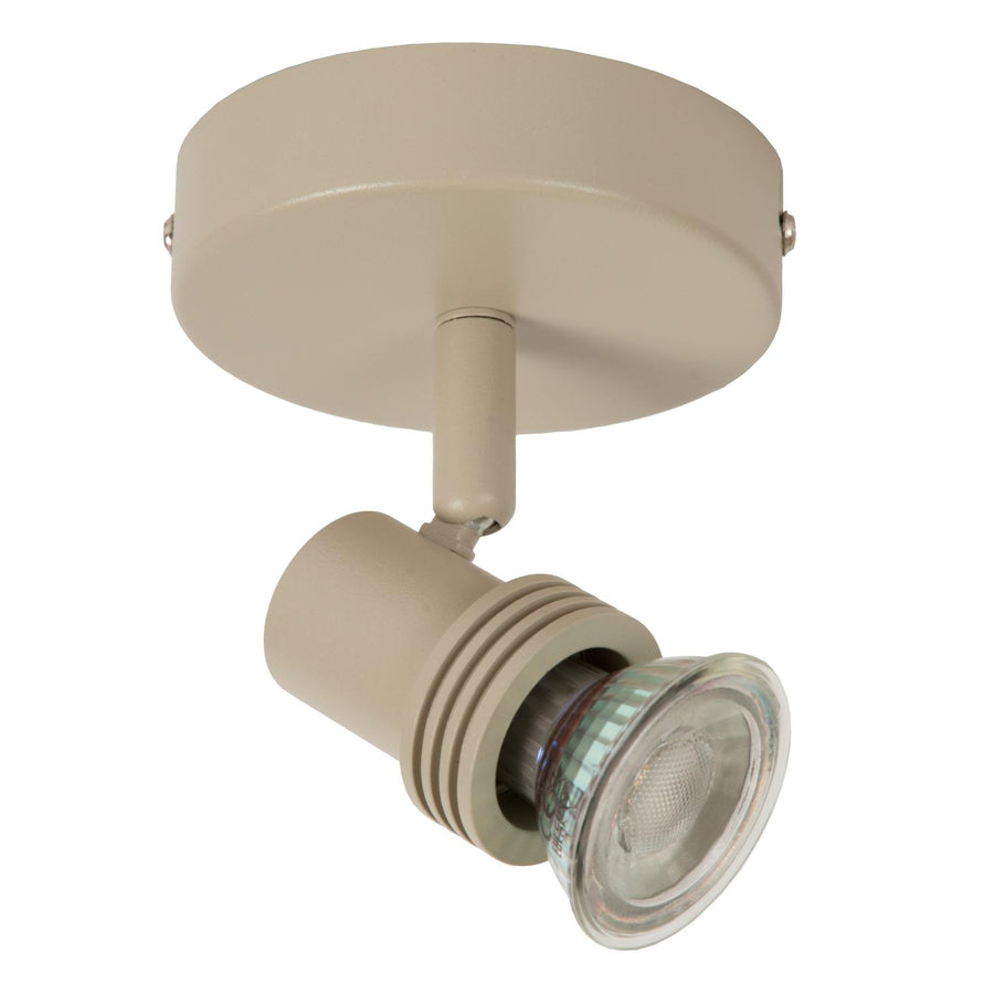 Lucide KIANTI plafondspot Ø 10 cm, GU10, taupe