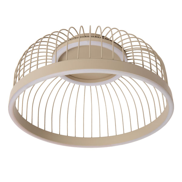 Lucide RIXANNE dimbare LED-plafondlamp met 3 dimstanden, Ø 39 cm, 22 W, 2200–4000 K, taupe