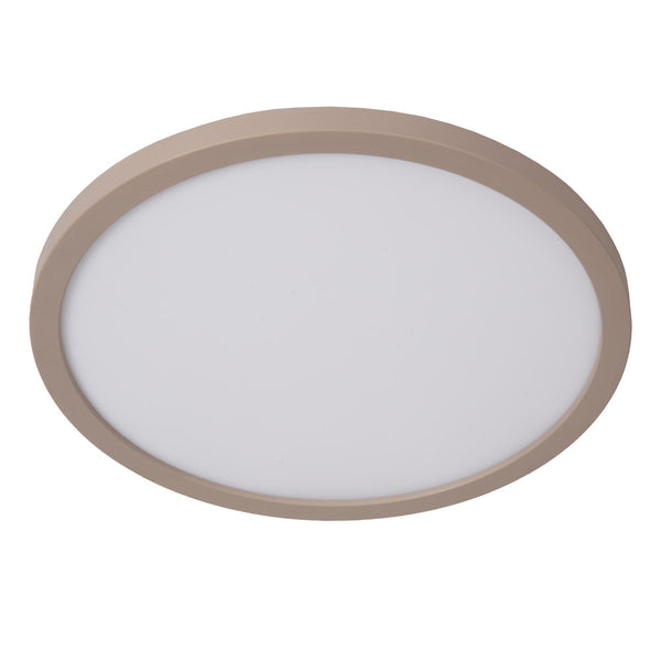Lucide RINUS LED-plafondlamp voor de badkamer Ø 30 cm, 18 W, 2200–3000 K, IP44, opaal