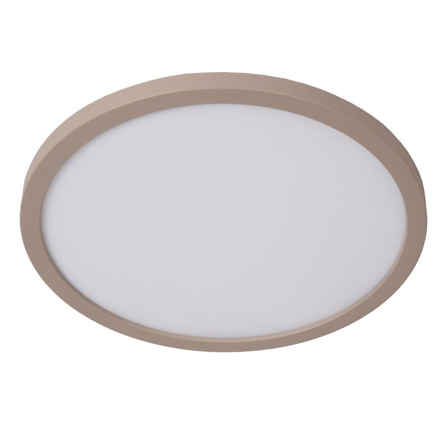 Lucide RINUS LED-plafondlamp voor de badkamer Ø 30 cm, 18 W, 2200–3000 K, IP44, opaal