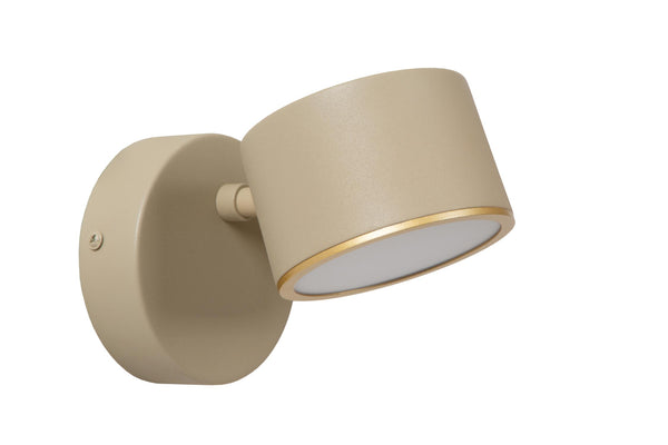 Lucide GIAN dimbare LED-wandlamp 9 W, taupe