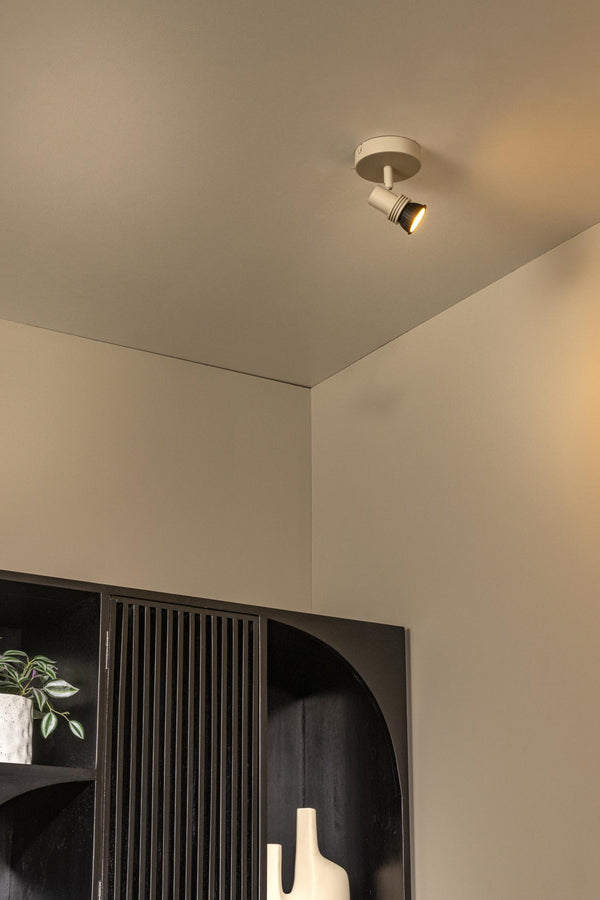 Lucide KIANTI plafondspot Ø 10 cm, GU10, taupe