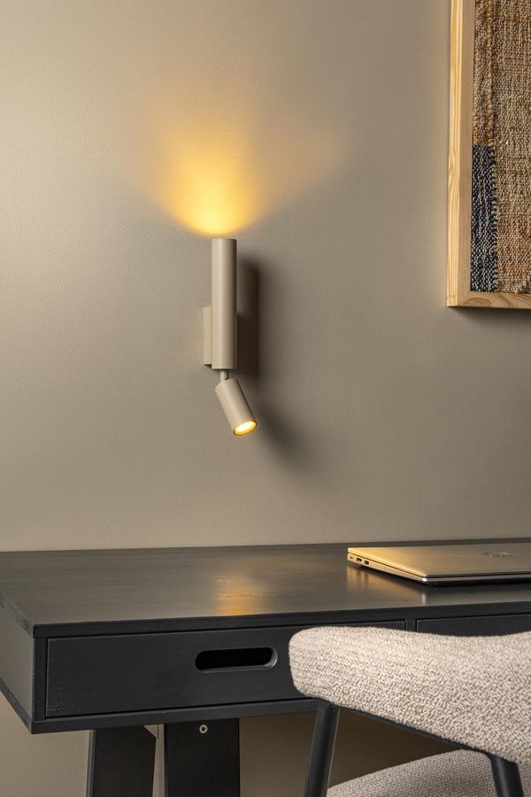 Lucide OTIMO wandspot 2 × GU10, taupe